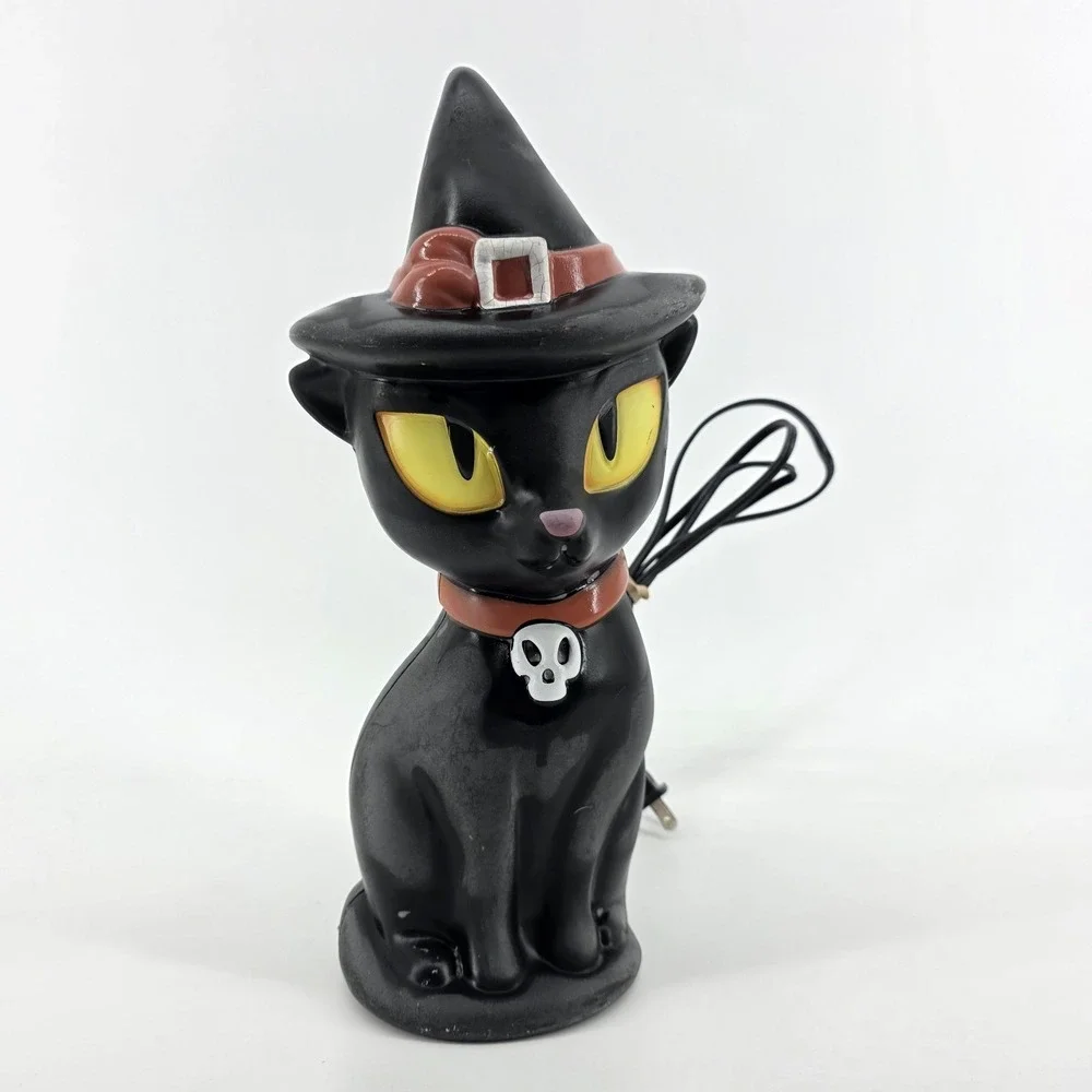 Target 2021 Halloween Black Cat Blowmold Light up Eyes